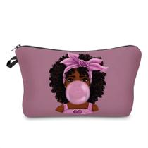 Bolsa de maquiagem Baobeily afro-americana para bolsa de lona