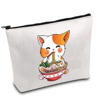 Bolsa de maquiagem BDPWSS Cat Lover Kawaii Anime Cat Ramen Noodle Bolsa de maquiagem BDPWSS Cat Lover Kawaii Anime Cat Ramen Noodle