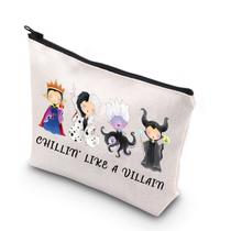 Bolsa de maquiagem BDPWSS Evil Females Chillin' Like a Villain Canvas Bolsa de maquiagem BDPWSS Evil Females Chillin' Like a Villain Canvas