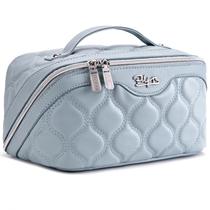 Bolsa de maquiagem BOYATU Puffy, conjunto de 3 impermeáveis, azul de viagem