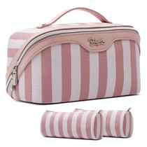 Bolsa de maquiagem BOYATU Travel Set de 3 para mulheres à prova d'água