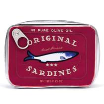 Bolsa de maquiagem Cessfle, sardinhas enlatadas, peixe, bolsa de cosméticos, PU
