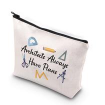 Bolsa de maquiagem com zíper WCGXKO Architect Always Have Plans Bolsa de maquiagem com zíper WCGXKO Architect Always Have Plans