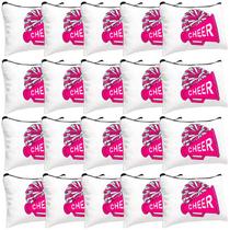 Bolsa de maquiagem Cosblank Cheer Teams Canvas 20 unidades rosa