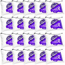 Bolsa de maquiagem Cosblank Cheer Teams Canvas Purple (20 unidades)