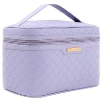 Bolsa de maquiagem Dajasan Travel Cosmetic em couro PU impermeável Bolsa de maquiagem Dajasan Travel Cosmetic em couro PU impermeável
