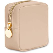 Bolsa de maquiagem DANCOUR Small Mini Cosmetic Pouch Travel Beige Bolsa de maquiagem DANCOUR Small Mini Cosmetic Pouch Travel Beige