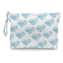 Bolsa de maquiagem de coração, bolsa de higiene, bolsa impermeável de cosméticos de viagem de grande capacidade, bolsa com zíper para mulheres, meninas, mãe, esposa, irmã, amigas, bolsa úmida, bolsa de fraldas para bebês, presentes românticos de coração boho