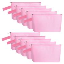 Bolsa de maquiagem de lona Sinzip MN-WB07 rosa XS com alça 10 unidades Bolsa de maquiagem de lona Sinzip MN-WB07 rosa XS com alça 10 unidades
