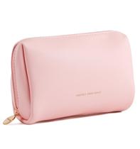 Bolsa de maquiagem de viagem Aveniee Small Vegan Leather Pink