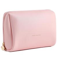 Bolsa de maquiagem de viagem Aveniee Toiletry Vegan Leather Pink