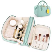Bolsa de maquiagem de viagem HauteHues Fashion Large Capacity Blue