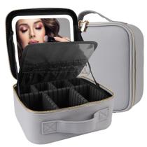 Bolsa de maquiagem de viagem MOMIRA Cosmetic Organizer com espelho iluminado