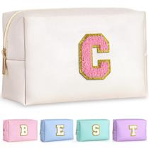 Bolsa de maquiagem de viagem TOPEAST Airplane Travel Essentials White