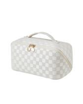 Bolsa de Maquiagem EACHY Travel de Grande Capacidade - Impermeável (LD-White)