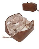 Bolsa de maquiagem EACHY Travel de grande capacidade impermeável para mulheres