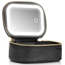 Bolsa de maquiagem Extrei Gent Small Travel com espelho e luz feminina Bolsa de maquiagem Extrei Gent Small Travel com espelho e luz feminina