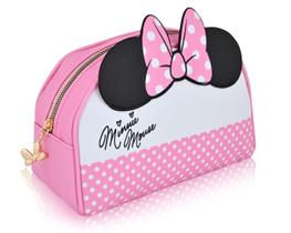 Bolsa de maquiagem Fast Forward Disney Minnie Mouse em couro PU