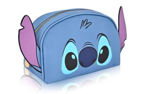 Bolsa de maquiagem Fast Forward Disney Stitch em couro PU feminina
