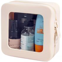 Bolsa de maquiagem FFPaw Small Clear Silicone impermeável para mulheres