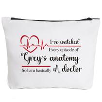 Bolsa de maquiagem Fokongna Doctor Grey's Anatomy Theme 25x20cm