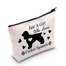 Bolsa de maquiagem G2TUP Cocker Spaniel Lover, presente para mulheres