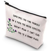 Bolsa de maquiagem G2TUP Scottish Thistle Flower Motivational Quote Bolsa de presente para fãs de programas de TV (flor de cardo escocês) Bolsa de maquiagem G2TUP Scottish Thistle Flower Motivational Quote Bolsa de presente para fãs de programas de TV (flor de cardo escocês)