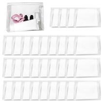 Bolsa de maquiagem GAWBYET Mini Clear 50 unidades de PVC impermeável 22x17x5cm