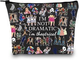 Bolsa de maquiagem GJTIM Musical Theatre I'm Not Dramatic I'm Theatrical Bolsa de maquiagem GJTIM Musical Theatre I'm Not Dramatic I'm Theatrical