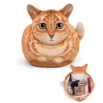 Bolsa de maquiagem GKIOYRO Drawstring Orange Cat Travel Organizer