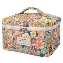 Bolsa de maquiagem Gosect Floral Coquette Aesthetic Large Capacity Bolsa de maquiagem Gosect Floral Coquette Aesthetic Large Capacity