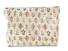 Bolsa de maquiagem HAPPYHEIDI Bolsa de viagem grande de algodão floral Bolsa de maquiagem HAPPYHEIDI Bolsa de viagem grande de algodão floral