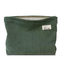 Bolsa de maquiagem HAPPYHEIDI Corduroy com compartimento verde 21,5x5x16,5 cm Bolsa de maquiagem HAPPYHEIDI Corduroy com compartimento verde 21,5x5x16,5 cm