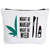 Bolsa de maquiagem iHopes+ Funny Leaf Cosmetic Travel Bag para mulheres Bolsa de maquiagem iHopes+ Funny Leaf Cosmetic Travel Bag para mulheres