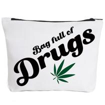 Bolsa de maquiagem iHopes+ Tela engraçada de 9,5 x 7 polegadas para mulheres e meninas Bolsa de maquiagem iHopes+ Tela engraçada de 9,5 x 7 polegadas para mulheres e meninas