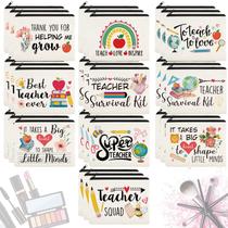 Bolsa de maquiagem Irenare Teacher Bolsa de lona com zíper, 30 unidades Bolsa de maquiagem Irenare Teacher Bolsa de lona com zíper, 30 unidades