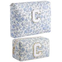 Bolsa de maquiagem JOVAKIT Alphabet Cosmetic Bag para mulheres e meninas