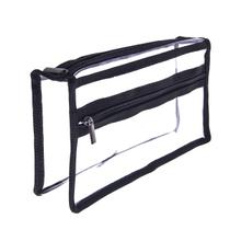 Bolsa de maquiagem Jula Vance Clear PVC transparente tamanho grande
