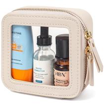 Bolsa de maquiagem LETGO Clear Small para bolsa Mini-Beige Bolsa de maquiagem LETGO Clear Small para bolsa Mini-Beige