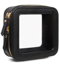 Bolsa de maquiagem LETGO Clear TSA Approved Toalete Mini Black Bolsa de maquiagem LETGO Clear TSA Approved Toalete Mini Black
