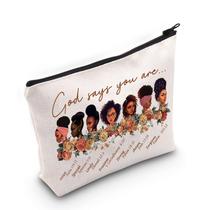 Bolsa de maquiagem LEVLO Black American Cosmetic African Inspired