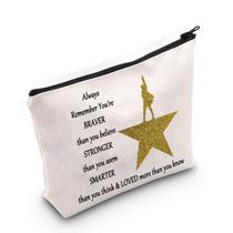 Bolsa de maquiagem LEVLO Broadway Musical Hamilton Inspired 23x17cm