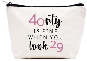 Bolsa de maquiagem LIBIHUA Forty Thirty 40 Years Old 25x18x7 cm