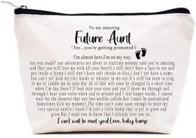 Bolsa de maquiagem LIBIHUA To My Amazing Future Aunt 25x18x7cm
