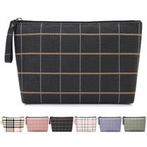 Bolsa de maquiagem MAANGE Small for Purse Travel Cosmetic PU Leather