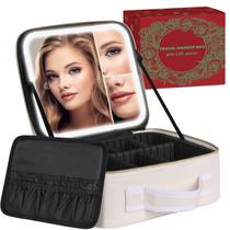 Bolsa de maquiagem MAYFIY LED Mirror 1X 2X 3X Vanity White