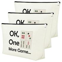 Bolsa de maquiagem Mxrymvu Mahjong Lover Gift para mulheres x3