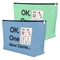 Bolsa de maquiagem Mxrymvu Mahjong Lover, presente para mulheres, 2 unidades