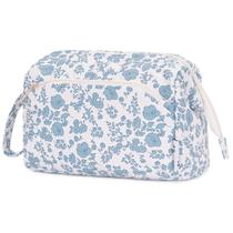 Bolsa de maquiagem Narwey Cute Floral Wide-open Travel Organizer