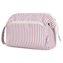 Bolsa de maquiagem Narwey Listrada Wide-Open Travel Dusty Rose